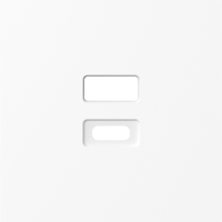 Накладка для розеток USB, глянцевый белый, серия A07