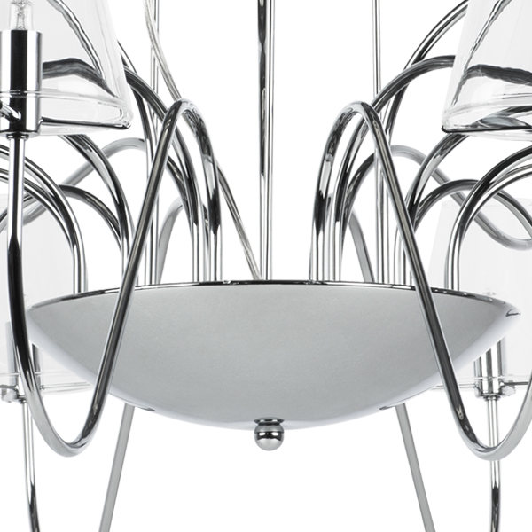 758214 Люстра подв. DIAFANO 21х40W G9 ХРОМ/ПРОЗРАЧНЫЙ