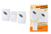 Звонок народный ЗББ-Н-21/1-32М (беспр., бат., 2 зв., блистер, откр.код)