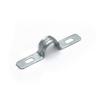 Скоба металлическая двухлапковая усиленная противопожарная СМДУ d14-15 мм (100шт/1200шт уп/кор) Промрукав