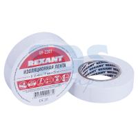 Изолента 19мм х 25м белая REXANT (5шт/уп)