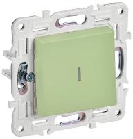 SKANDY Выключатель 1-клавишный проходной с индикацией 10А SK-V08G мятный IEK
