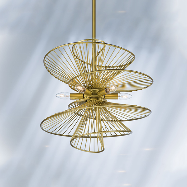 728163 Люстра ZETA 6х40W E14 ЗОЛОТО