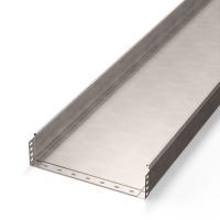 Лоток неперфорированный Стандарт INOX (AISI 409) 400х100х3000 (1,0 мм) (6 м/уп) Промрукав