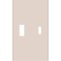 Usb+type c наклодкой 2-ух модульная (ПЕСОЧНЫЙ МАТОВЫЙ) MEITON AM12C