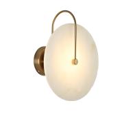 08437,36 Настенный светильник Мелисса латунь/белый