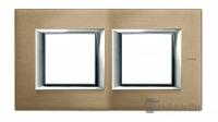 BT Axolute Титан Рамка 2+2 мод прямоугольная (надпись горизонтально)