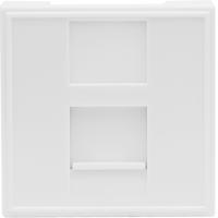 Розетка DEC RJ45 UTP кат.5e, 2мод., бел. (45х45мм), серия (тип) DEC