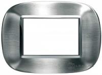 BT Axolute Фактурная сталь Alessi Рамка 3 мод эллипс