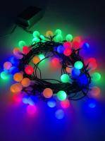 ENIN - 15BM ЭРА Гирлянда LED Нить Шарики d15мм, 5 м мультиколор, 220V, (36/756)