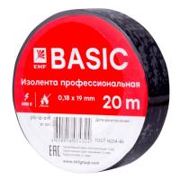 Изолента EKF (20м) черная А