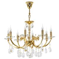 694082 Люстра подв STREGARO 8х60W E14 ЗОЛОТО
