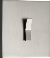 Переключатель на 1 тумблер, клавиша Angle, 10AX 250V, вороненая сталь, серия N96