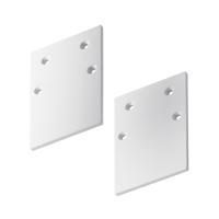 Заглушка торцевая 2шт Gravity накладной белый