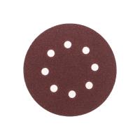 Диск абразивный на ворсовой основе, на липучке, перфорированный, P100, 125мм, 10 шт. KRANZ