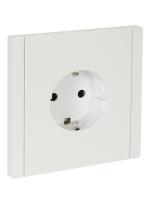 FORTE&PIANO Розетка 1-местная с заземлением с защитными шторками безвинтовое крепление 16А FP213 белый IEK