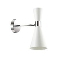 3661/1W MODERNI LN18 177 хром/матовый белый Бра E14 60W 220V QUINN