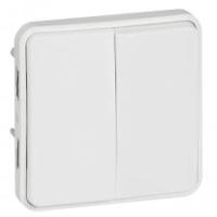 Legrand Plexo Arctic Антибактериальный Мех Переключатель 2-клавишный