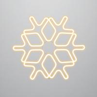 Фигура Снежинка из гибкого неона, 60х60 см, цвет свечения теплый белый NEON-NIGHT