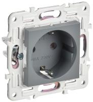 SKANDY Розетка с заземлением без защитных шторок 16А SK-R05Gr серый IEK