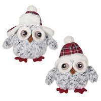 253632 Игрушка набивная Сова  L23 W13 H23 см  2в.