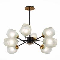 SLE205102-08 Светильник потолочный Латунь, Черный/Белый E27 8*60W TERRAMO