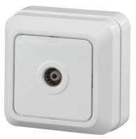 2Э-301-01 Intro Розетка TV одиночная, ОУ, Quadro, б.м.п., белый (10/200/2400)