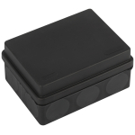 KOR-150-110-70-11g-2MP-B Распаячная коробка ЭРА  двухкомпонентная HF стойкая к УФ 150х110х70мм черна