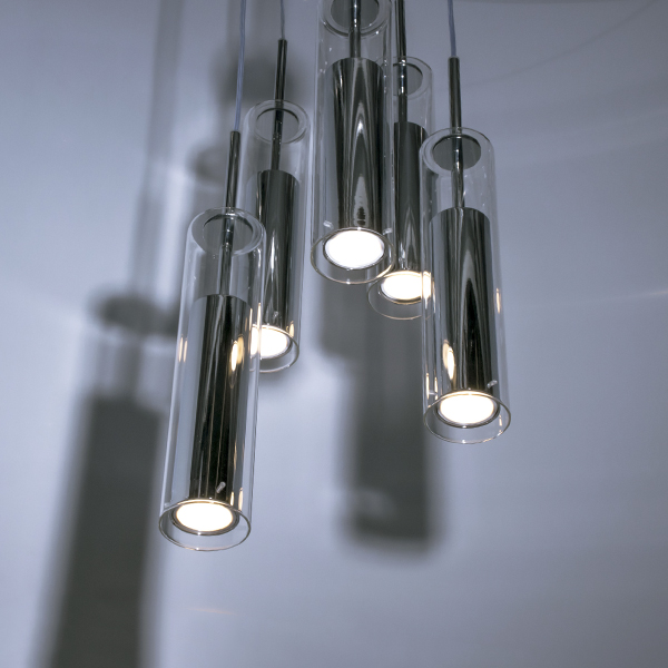 756054 Люстра CILINO 5х40W GU10 CHROME