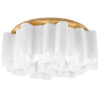 802095 Люстра NUBI LEGNO 9х40W E27 СВЕТЛОЕ ДЕРЕВО/БЕЛЫЙ