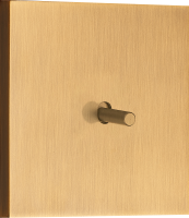 Выключатель звонкового типа на 1 тумблер, цилиндр, 10AX 250V, латунь, серия N96