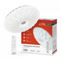 Светильник сд COMFORT ASTRA 55Вт 230В 3000-6500K 4400Лм 385x90мм с пультом ДУ IN HOME
