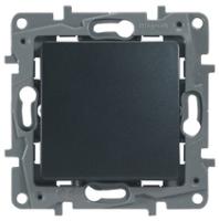 Legrand Etika Антрацит Переключат 10А  авт. клем (аналог 672605)