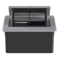 Настольный встраиваемый выдвижной розеточный блок 4 мод. (2 мод. 45х45)