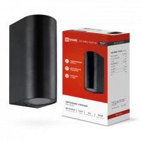 Светильник уличный двусторонний НБУ RONDO-2хGU10-BL алюм под 2хGU10 черный IP65 IN HOME