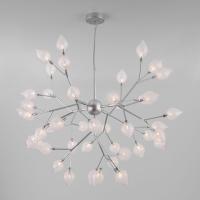 Подвесная люстра со стеклянными плафонами 547 серебро