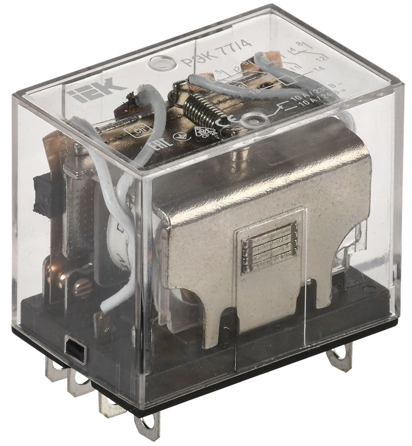 Реле промежуточное РЭК77/4(LY4) 10А 24В DC IEK