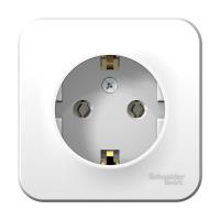 BLANCA О/У РОЗЕТКА с заземлением без шторок ИЗОЛ.ПЛ., 16А, 250В, БЕЛЫЙ