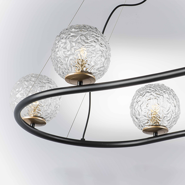 815267 Люстра BARI 6х10W(led) G9 ЧЕРНЫЙ МАТОВЫЙ/ЗОЛОТО