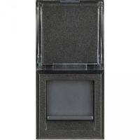 BT Axolute Антрацит Розетка компьютер RJ45 6 кат. FTP экранизир. 1 мод