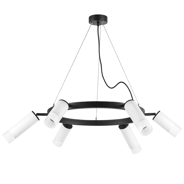 LR0163638631 Люстра RULLO 6х50W GU10 ЧЕРНЫЙ (571016+214436-3+214486-3+202431-6)