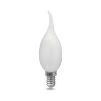 Лампа Gauss Filament Свеча на ветру 9W 610lm 4100К Е14 milky LED 1/10/50