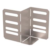 Переходник упрощённый горизонтальный Стандарт INOX (AISI 409) на 50 мм Н100 Промрукав