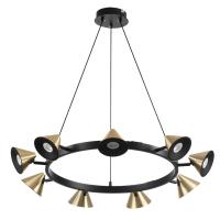 8233/9 COMFI LN25 209 черный/золото, металл Подвесной светильник GU10 LED 9*7W 220V LAMINA