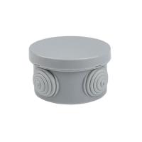 Коробка распаячная КМР-040-038 с крышкой наружная (65х40) 4 мембранных ввода IP54 розничный стикер E