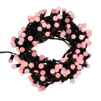 Гирлянда Мультишарики Ø17,5мм, 20 м, 200 LED КРАСНЫЙ, черный ПВХ, IP65, постоянное свечение, 230В соединяется NEON-NIGHT