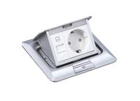 Выдвижной блок на 3 модуля, алюминий