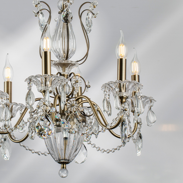 790061 Люстра SCHON 6x60W E14 Bronze