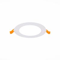 ST209.538.06 Св-к встр. Белый LED 1*6W 3000K 330Lm Ra80 110° IP20 D120xH8 90-265V Встраиваемые светильники