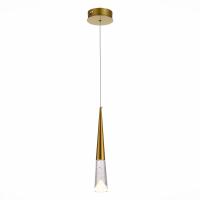 SL6111.203.01 Люстра подвесная ST-Luce Золотистый/Прозрачный LED 1*3W 3000K SOLLEN